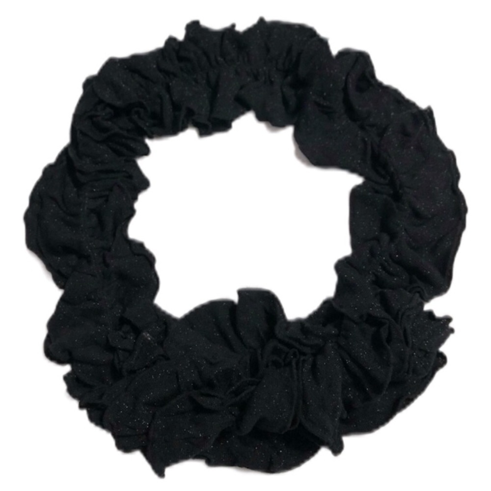Black Sparkly Straight Scarf